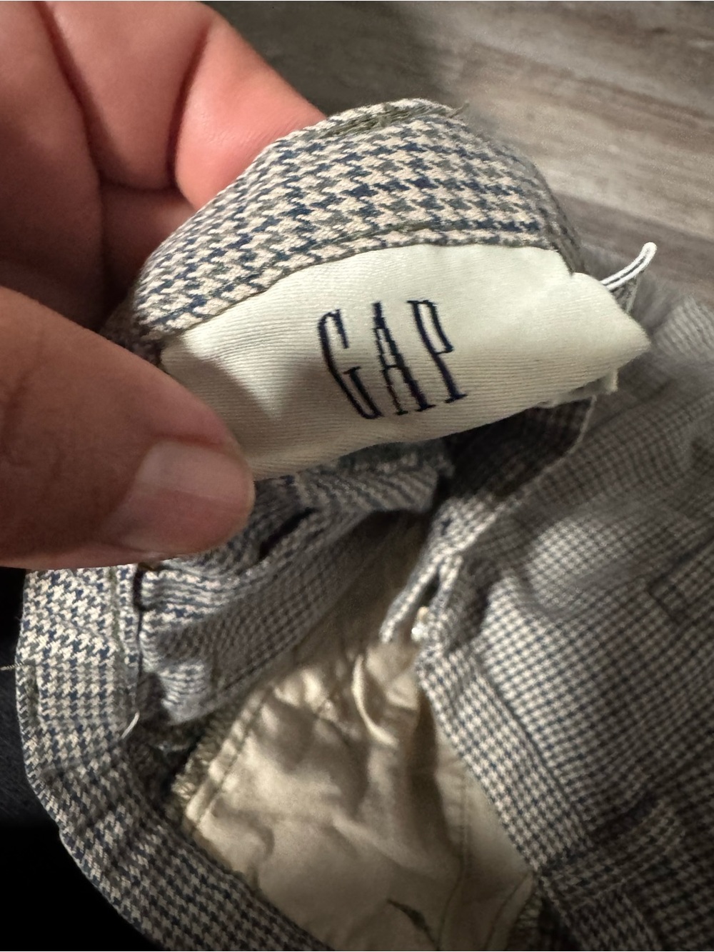 GAP Kids Blue Houndstooth Shorts